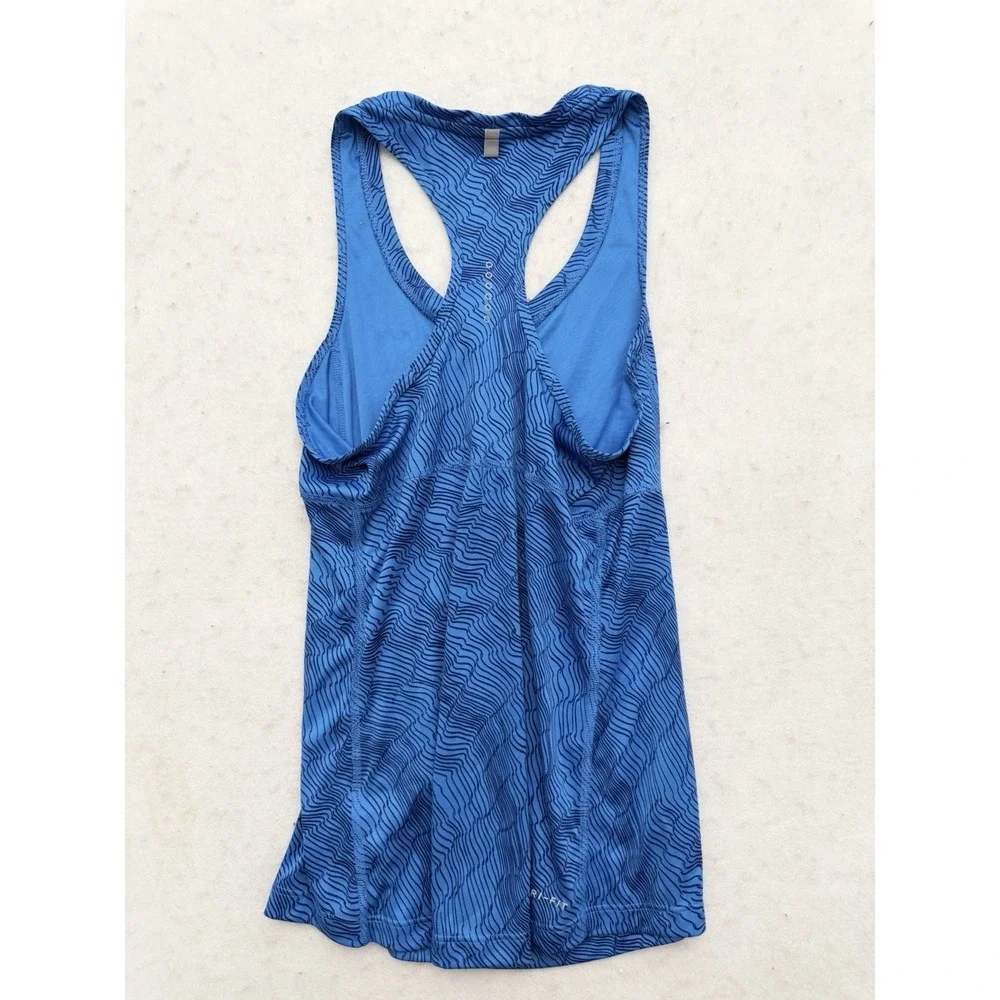 Nike Dri-Fit Racerback Tank Top Women's XS‎ Blue Athletic Training Gym Running
